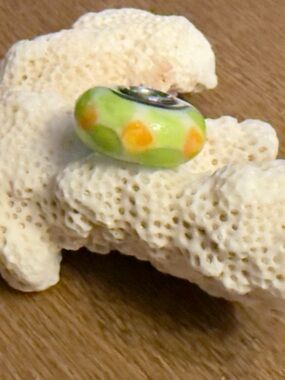 Trollbeads Buttercup Murano Glass Bead Retired 2012